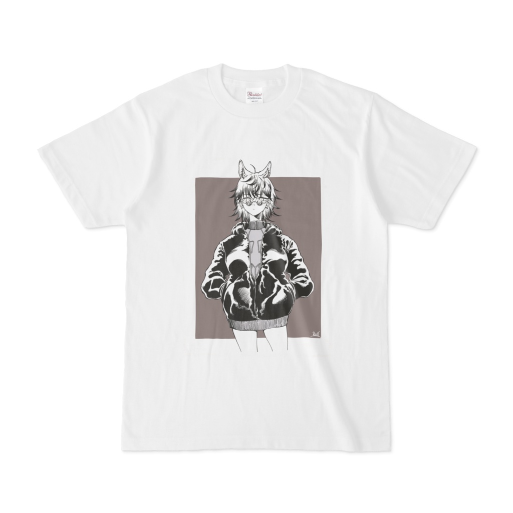 classic kemomimi Tシャツ 白