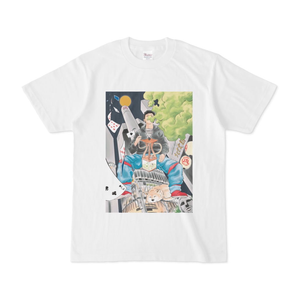 街　白Tシャツ2