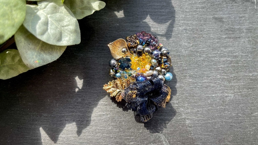 【ビーズ刺繡】ブーケ