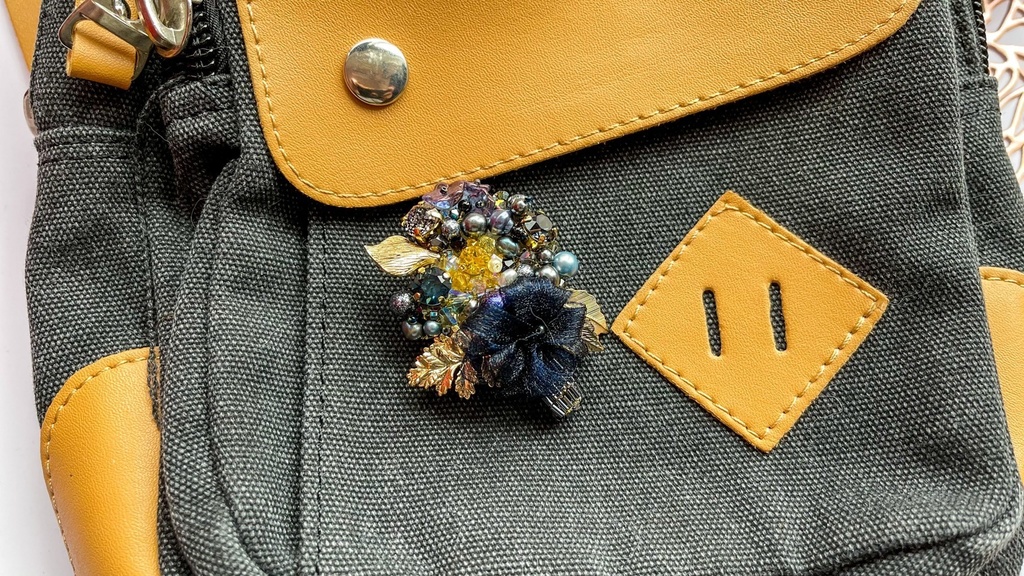 【ビーズ刺繡】ブーケ