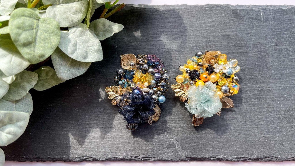 【ビーズ刺繡】ブーケ