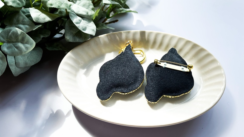 【ビーズ刺繍】青い炎