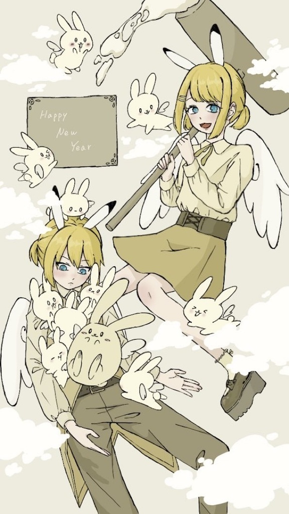 鏡音リン・レン スマホケース A_@tsukune_taruto