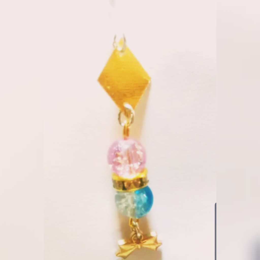 黒猫ユラユラピアス