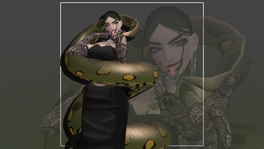 【VRC想定3Dモデル】Donna Marigressa