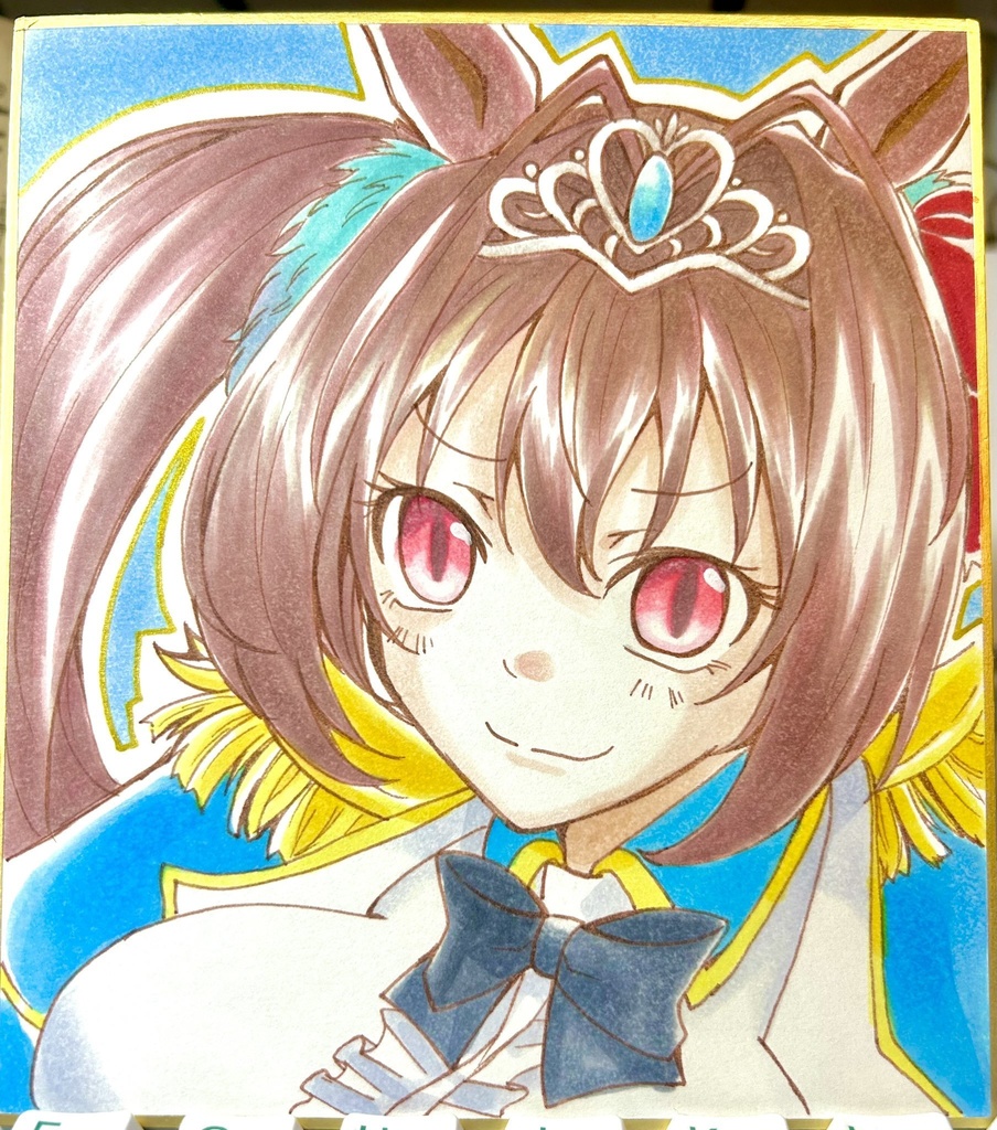 【ウマ娘】ダイワスカーレットミニ色紙