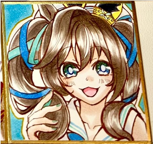【ウマ娘】ヴィブロス色紙