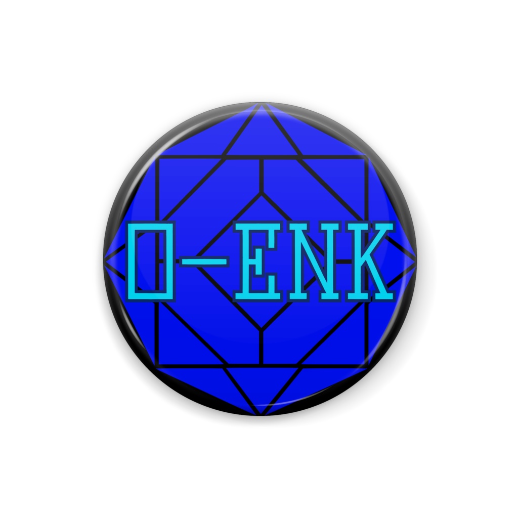 【缶バッジ】0-ENK ロゴ (黒)