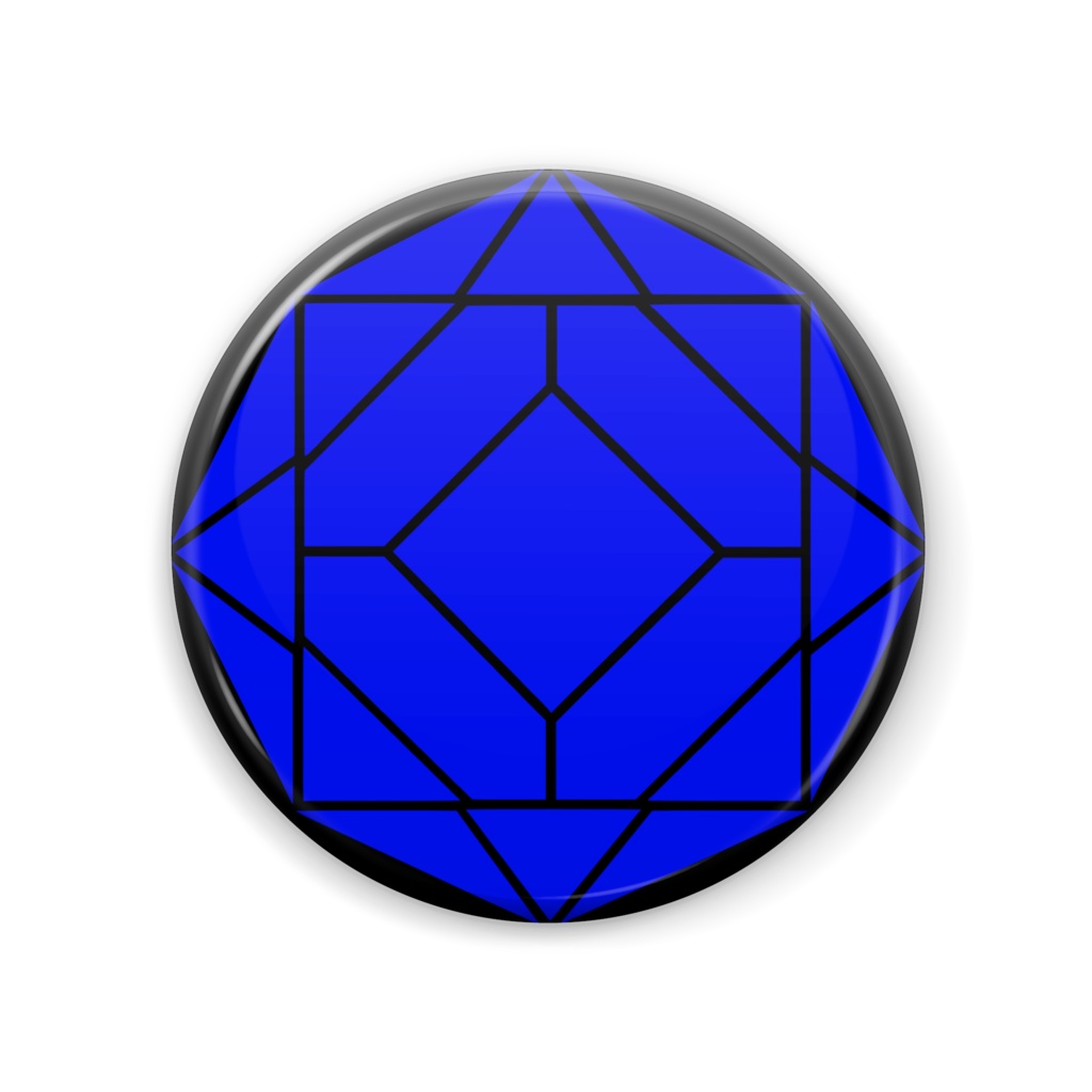 【缶バッジ】0-ENK ロゴ (文字なし/黒)