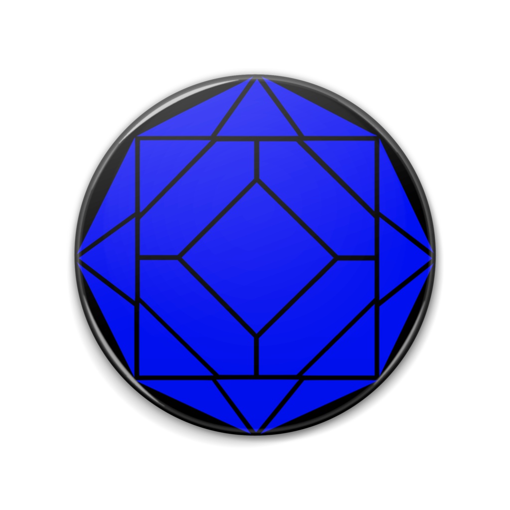 【缶バッジ】0-ENK ロゴ (文字なし/黒)