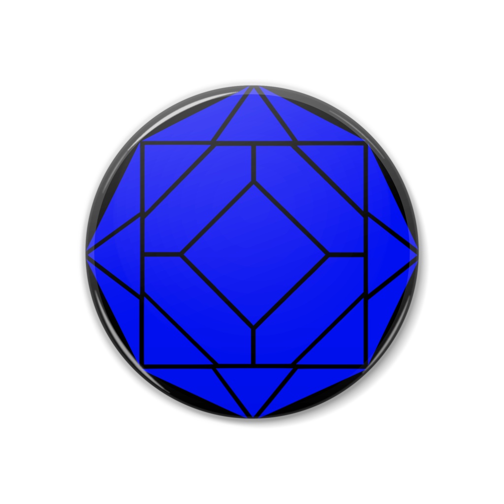 【缶バッジ】0-ENK ロゴ (文字なし/黒)