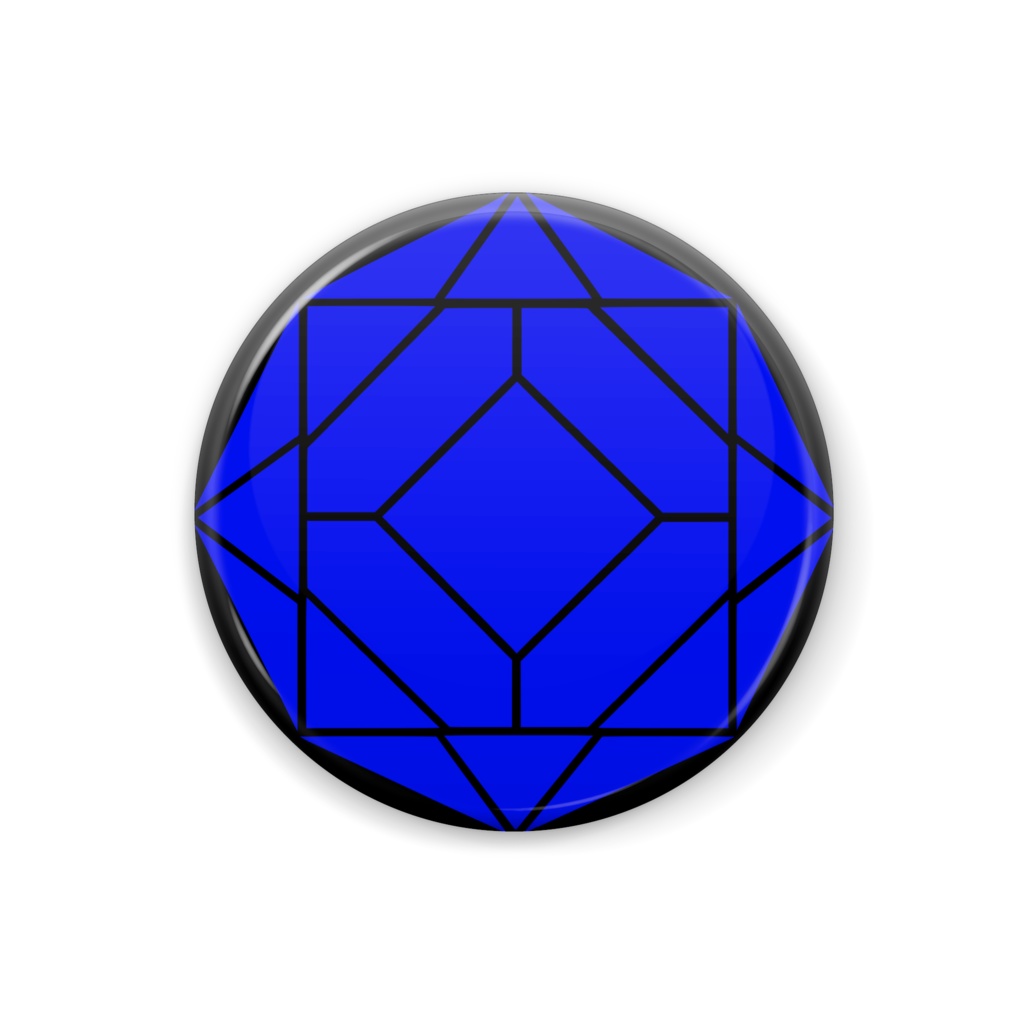 【缶バッジ】0-ENK ロゴ (文字なし/黒)