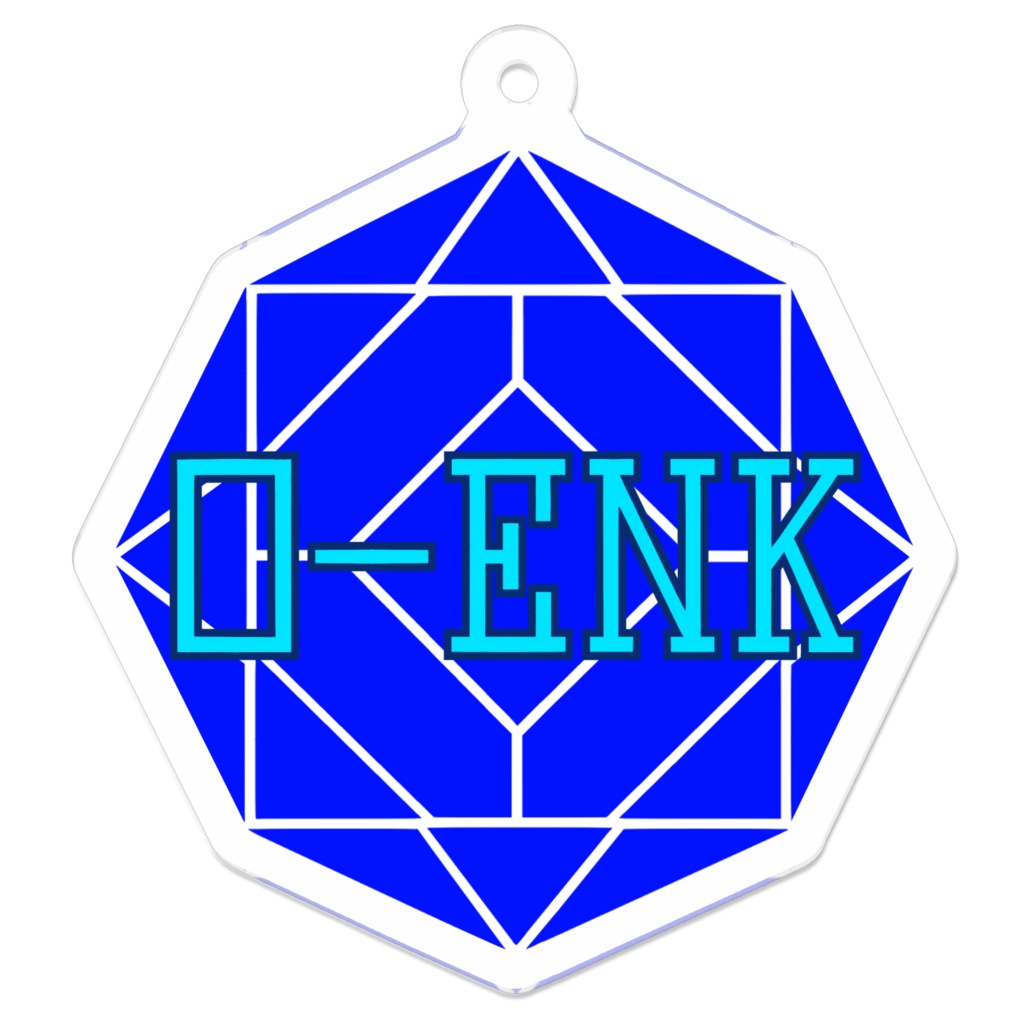 【アクリルキーホルダー】0-ENK ロゴ (白)