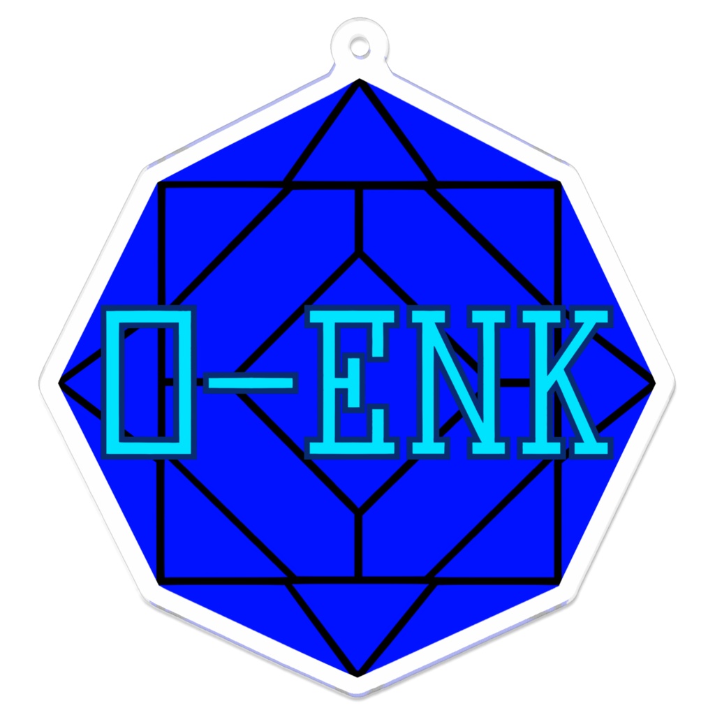 【アクリルキーホルダー】0-ENK ロゴ (黒)