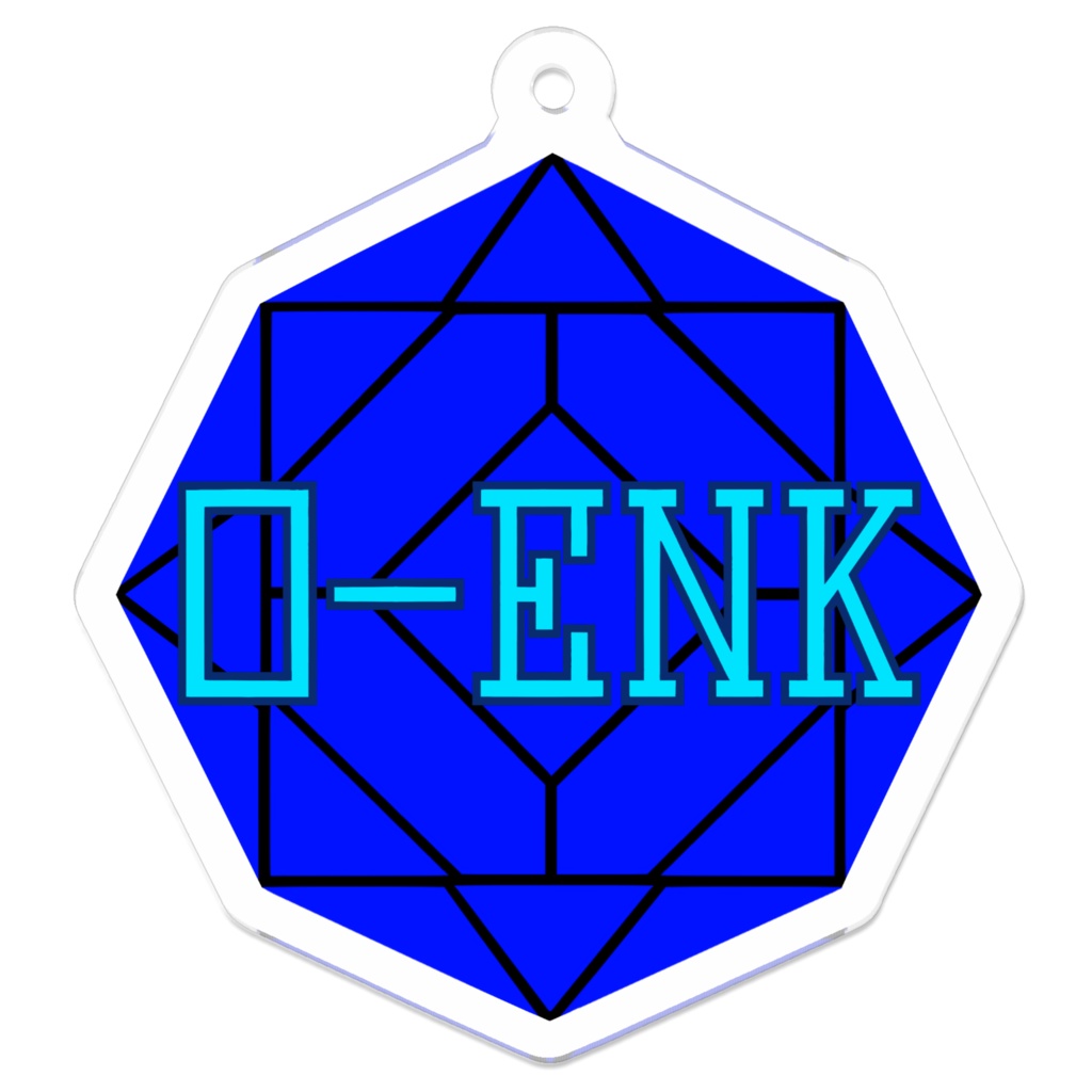 【アクリルキーホルダー】0-ENK ロゴ (黒)