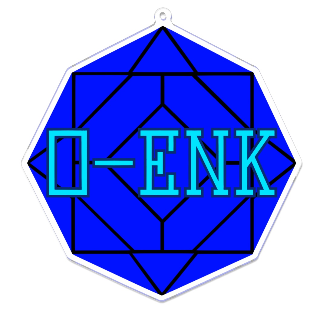 【アクリルキーホルダー】0-ENK ロゴ (黒)