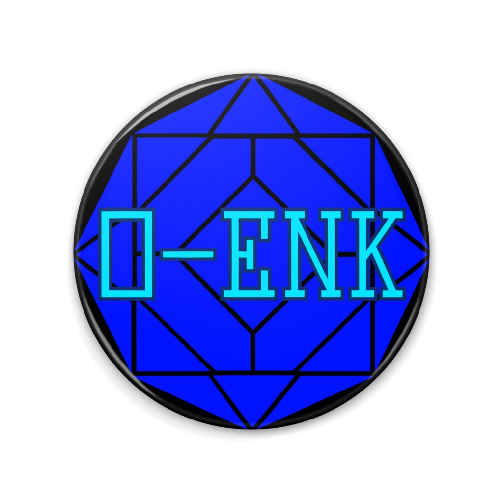 【缶ミラー】0-ENK ロゴ (黒)