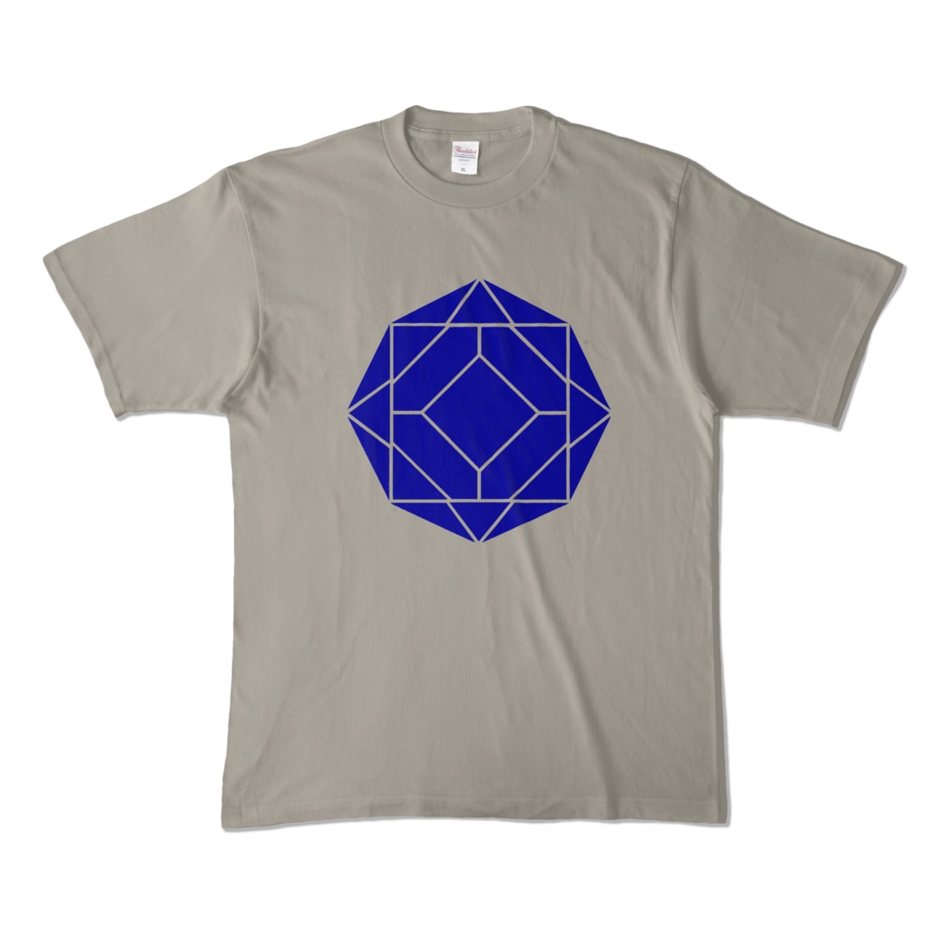 【カラーTシャツ】0-ENK ロゴ (文字なし) 正面 シルバーグレー (淡色)