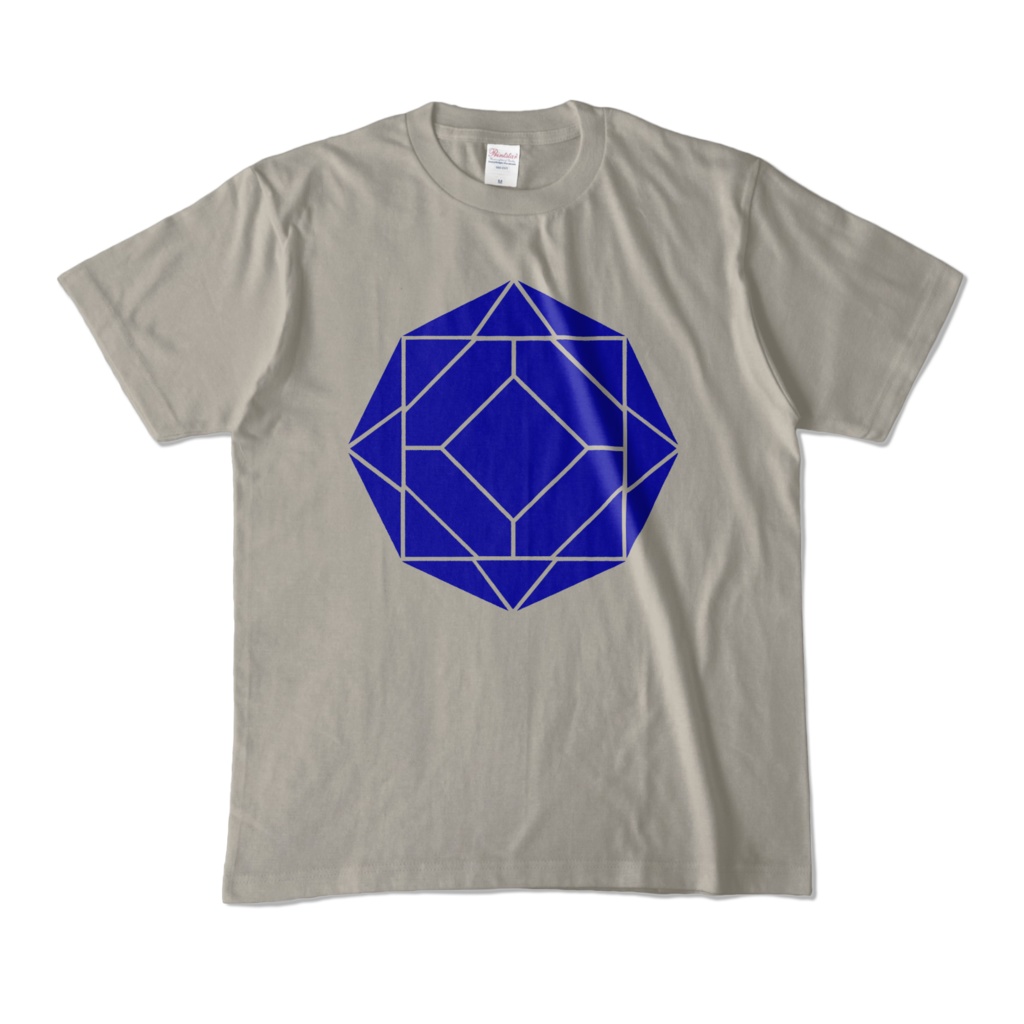 【カラーTシャツ】0-ENK ロゴ (文字なし) 正面 シルバーグレー (淡色)