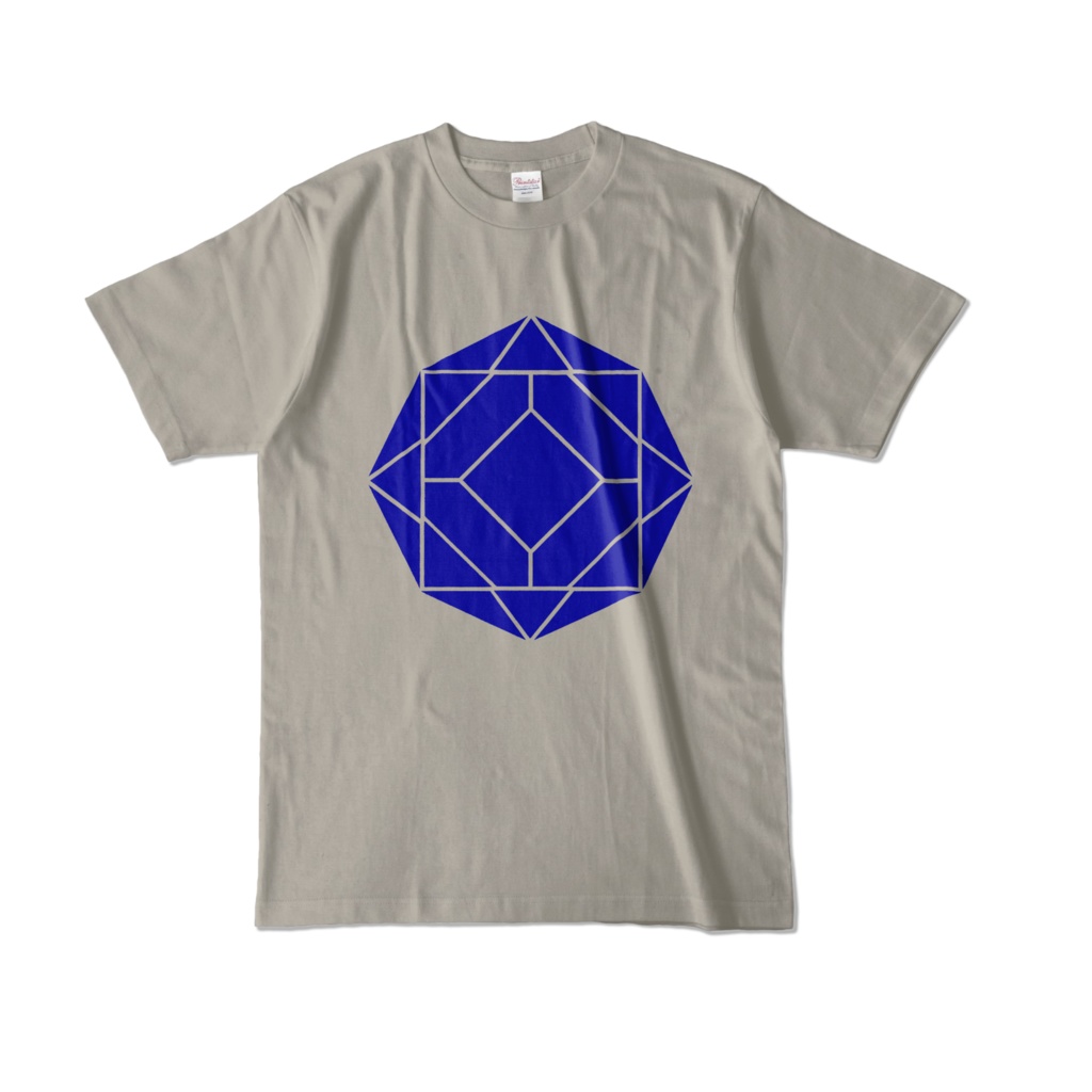 【カラーTシャツ】0-ENK ロゴ (文字なし) 正面 シルバーグレー (淡色)