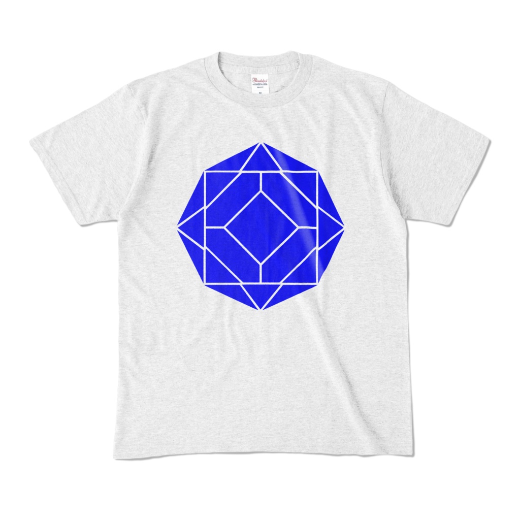 【カラーTシャツ】0-ENK ロゴ (文字なし) 正面 アッシュ (淡色)