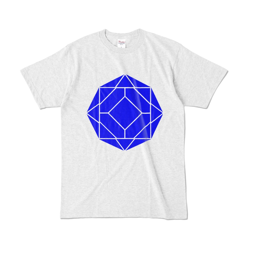 【カラーTシャツ】0-ENK ロゴ (文字なし) 正面 アッシュ (淡色)
