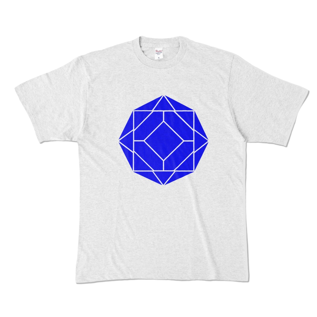 【カラーTシャツ】0-ENK ロゴ (文字なし) 正面 アッシュ (淡色)