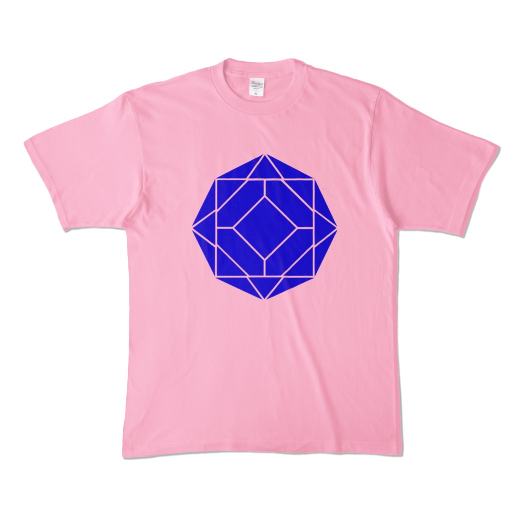 【カラーTシャツ】0-ENK ロゴ (文字なし) 正面 ピーチ (淡色)