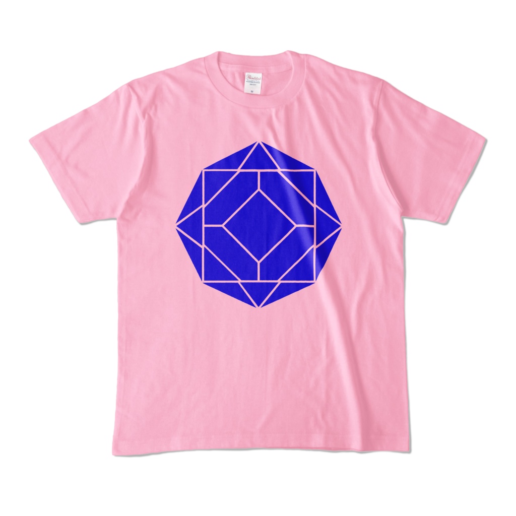 【カラーTシャツ】0-ENK ロゴ (文字なし) 正面 ピーチ (淡色)