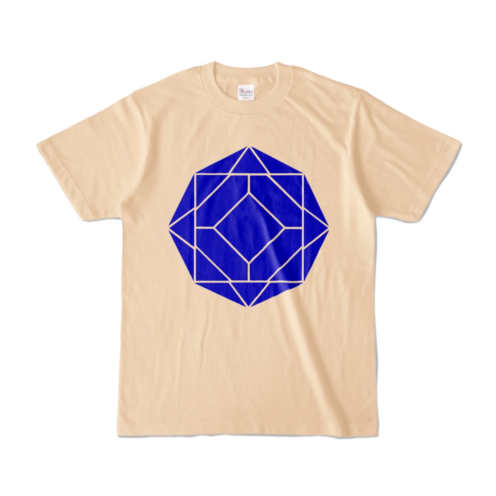 【カラーTシャツ】0-ENK ロゴ （文字なし） 正面 ナチュラル （淡色）