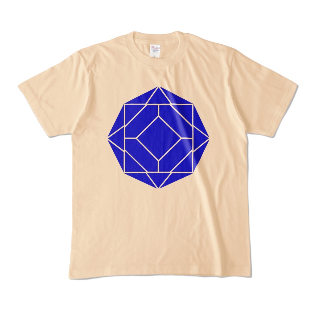 【カラーTシャツ】0-ENK ロゴ (文字なし) 正面 ナチュラル (淡色)