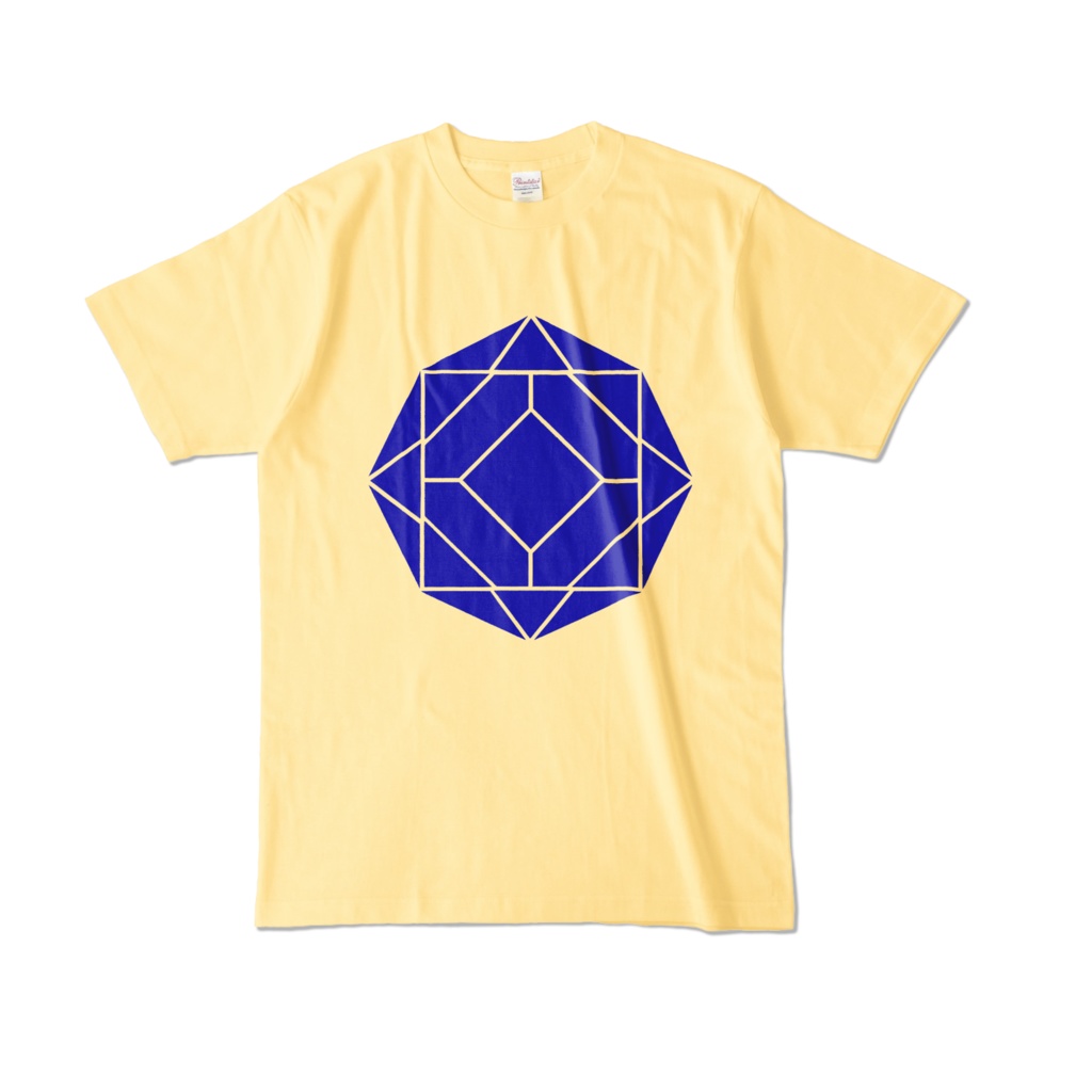 【カラーTシャツ】0-ENK ロゴ (文字なし) 正面 ライトイエロー (淡色)