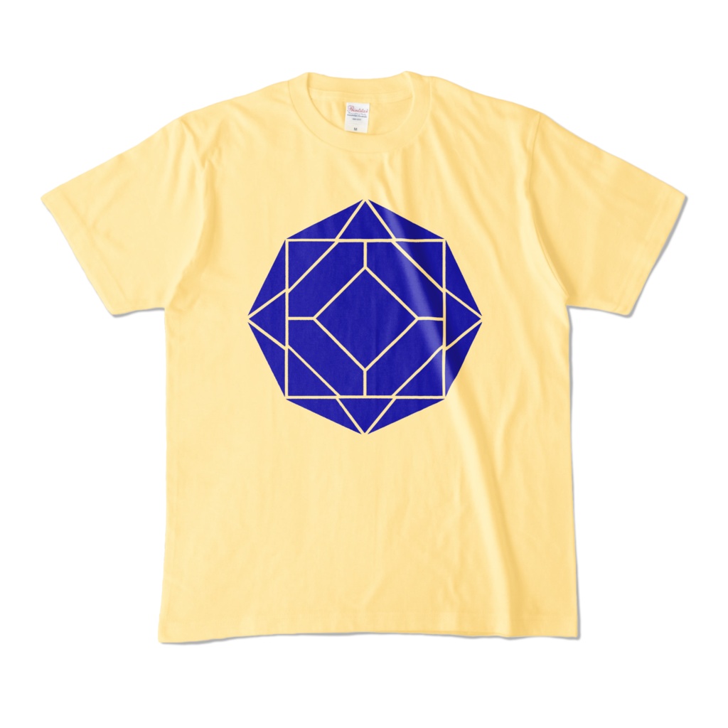 【カラーTシャツ】0-ENK ロゴ (文字なし) 正面 ライトイエロー (淡色)