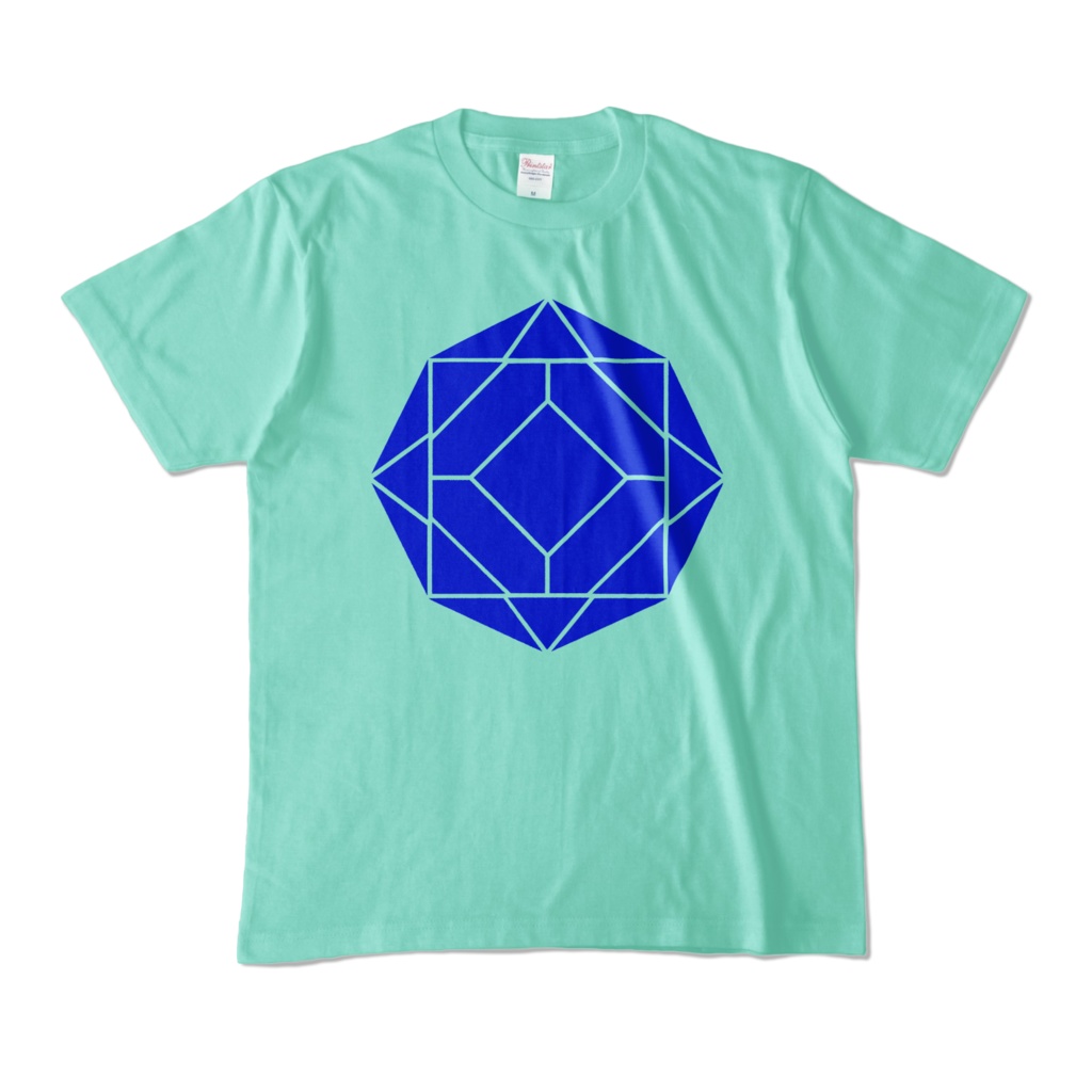 【カラーTシャツ】0-ENK ロゴ (文字なし) 正面 アイスグリーン (淡色)