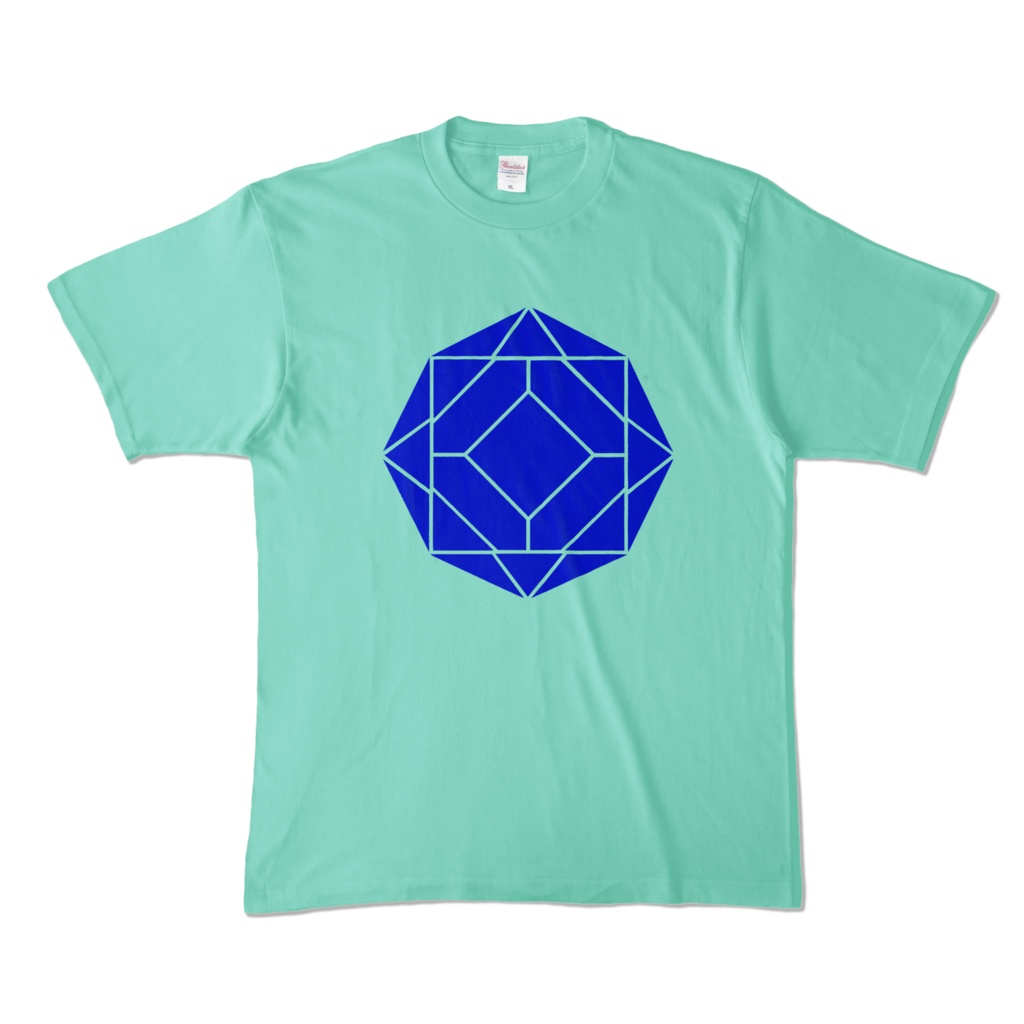 【カラーTシャツ】0-ENK ロゴ (文字なし) 正面 アイスグリーン (淡色)