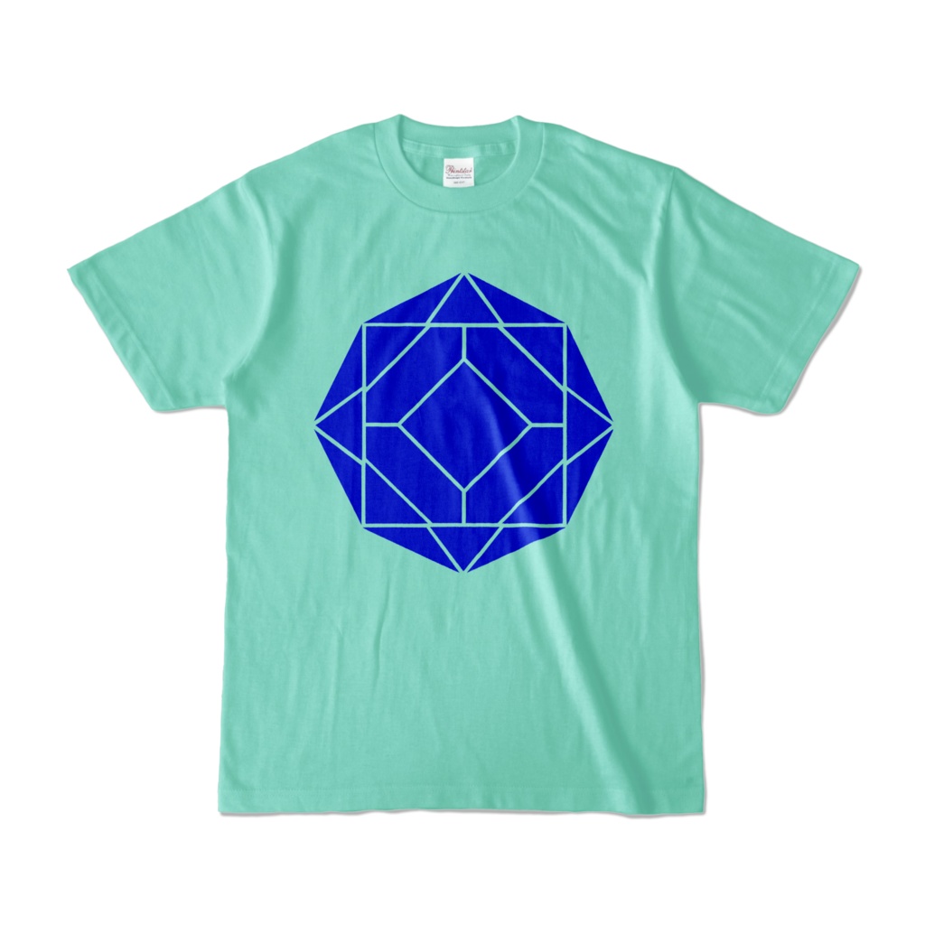 【カラーTシャツ】0-ENK ロゴ (文字なし) 正面 アイスグリーン (淡色)