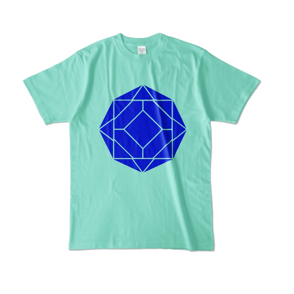 【カラーTシャツ】0-ENK ロゴ (文字なし) 正面 アイスグリーン (淡色)