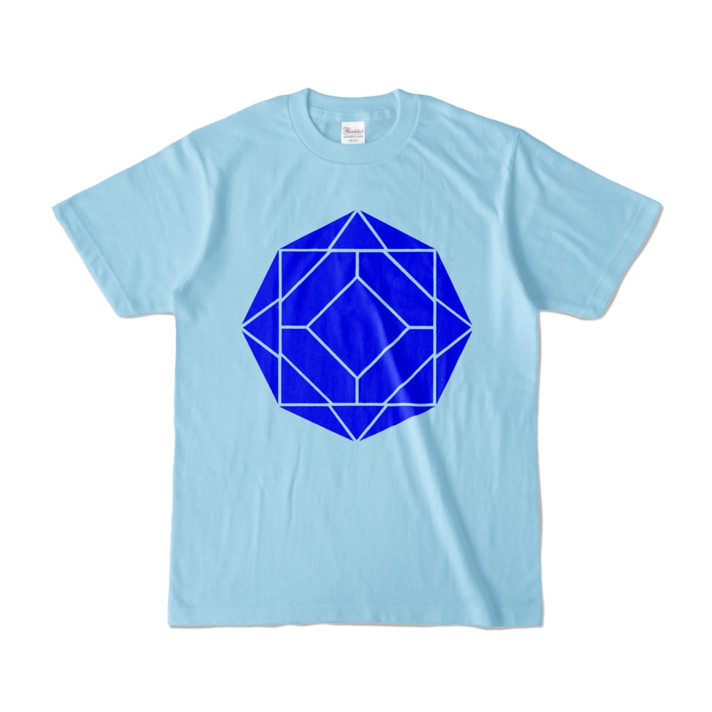 【カラーTシャツ】0-ENK ロゴ (文字なし) 正面 ライトブルー (淡色)