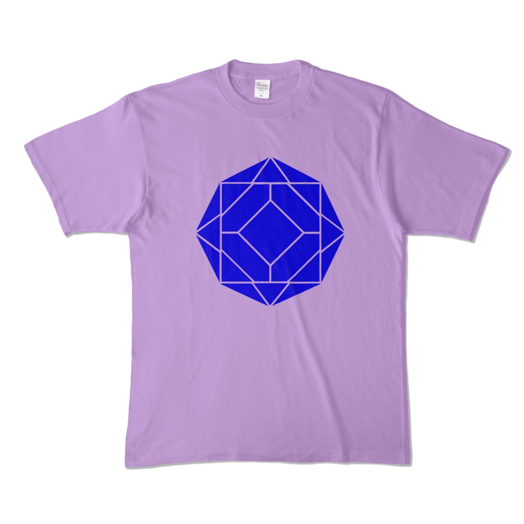 【カラーTシャツ】0-ENK ロゴ (文字なし) 正面 ライトパープル (淡色)