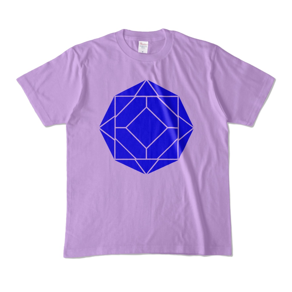 【カラーTシャツ】0-ENK ロゴ (文字なし) 正面 ライトパープル (淡色)