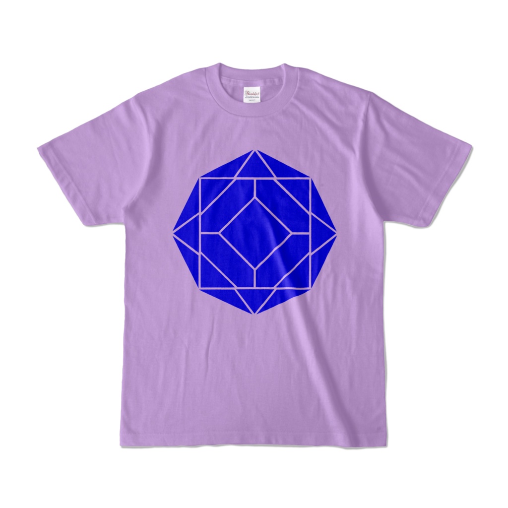 【カラーTシャツ】0-ENK ロゴ (文字なし) 正面 ライトパープル (淡色)