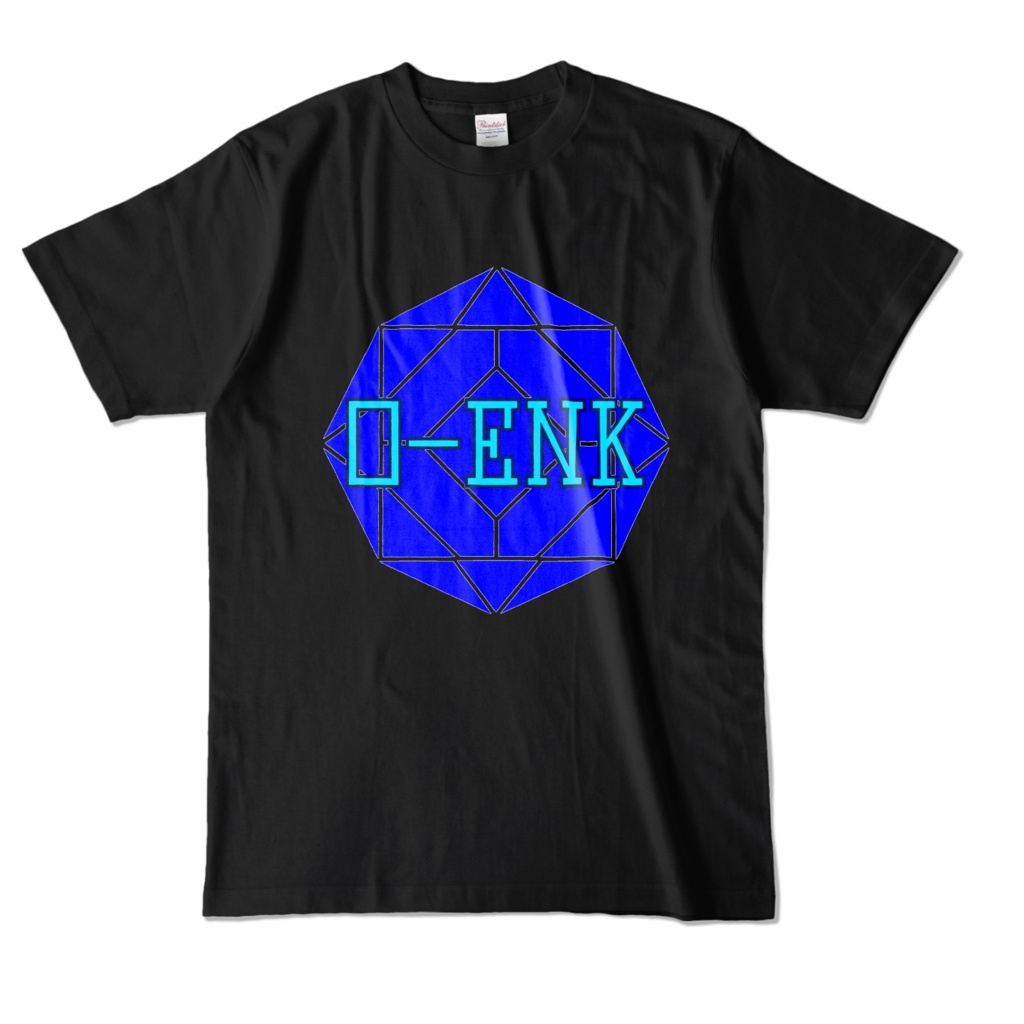 【カラーTシャツ】0-ENK ロゴ 正面 ブラック (濃色)