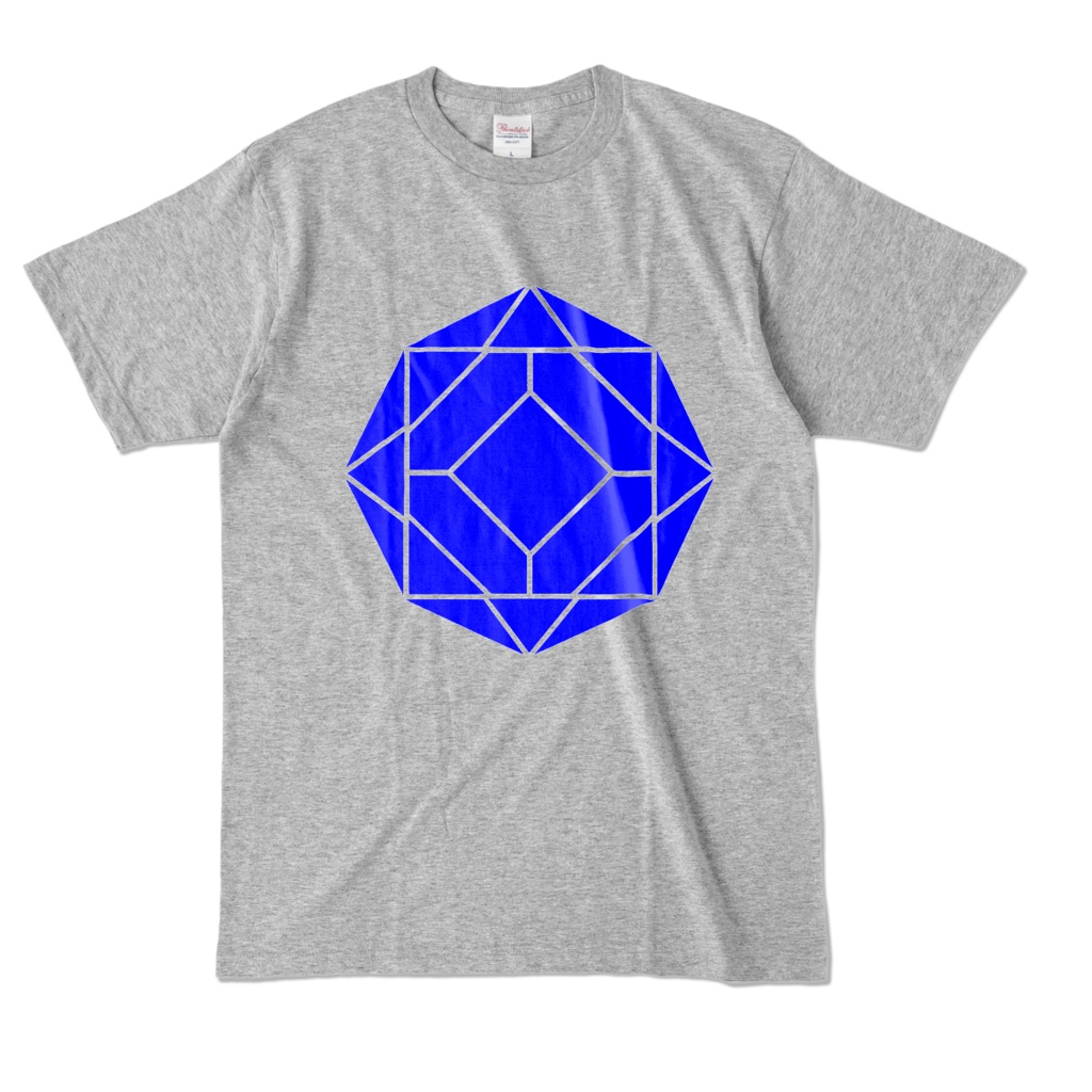 【カラーTシャツ】0-ENK ロゴ (文字なし) 正面 杢グレー (濃色)