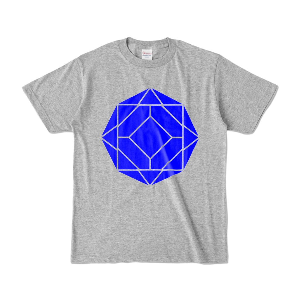 【カラーTシャツ】0-ENK ロゴ (文字なし) 正面 杢グレー (濃色)