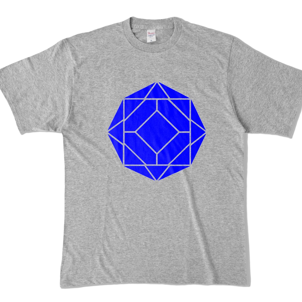 【カラーTシャツ】0-ENK ロゴ (文字なし) 正面 杢グレー (濃色)