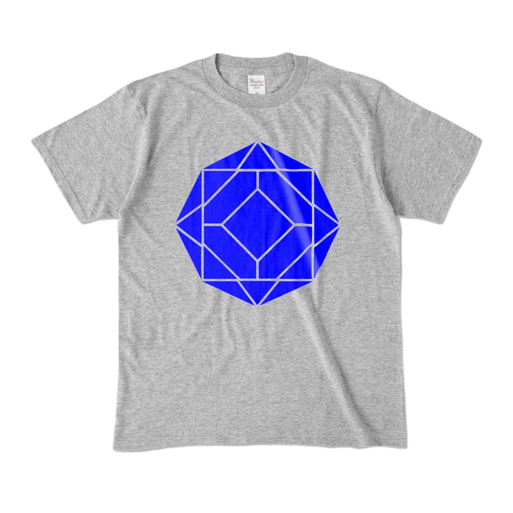 【カラーTシャツ】0-ENK ロゴ (文字なし) 正面 杢グレー (濃色)