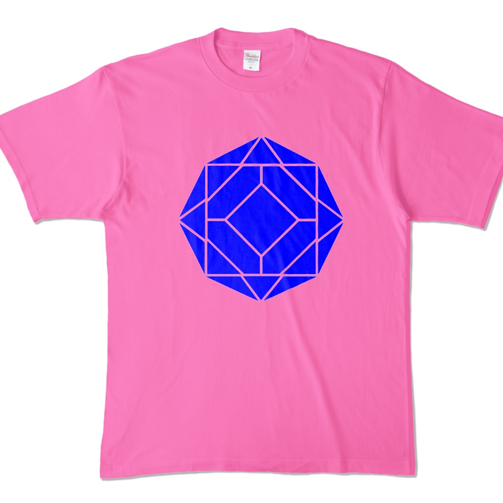 【カラーTシャツ】0-ENK ロゴ (文字なし) 正面 ピンク (濃色)