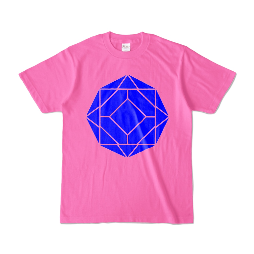 【カラーTシャツ】0-ENK ロゴ (文字なし) 正面 ピンク (濃色)