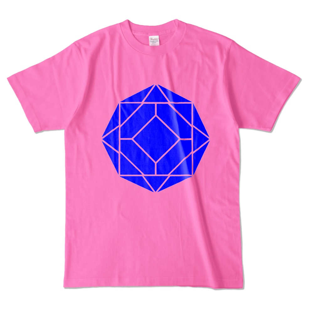 【カラーTシャツ】0-ENK ロゴ (文字なし) 正面 ピンク (濃色)