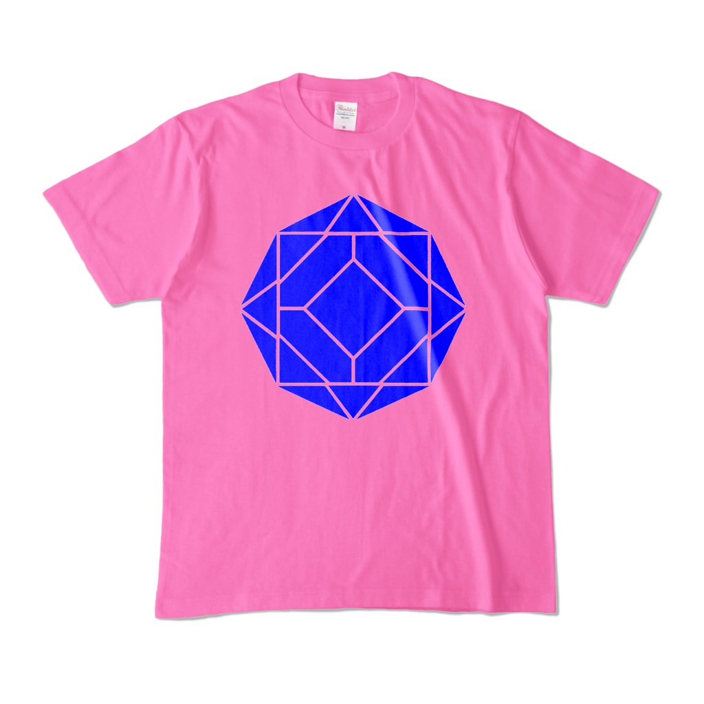 【カラーTシャツ】0-ENK ロゴ (文字なし) 正面 ピンク (濃色)